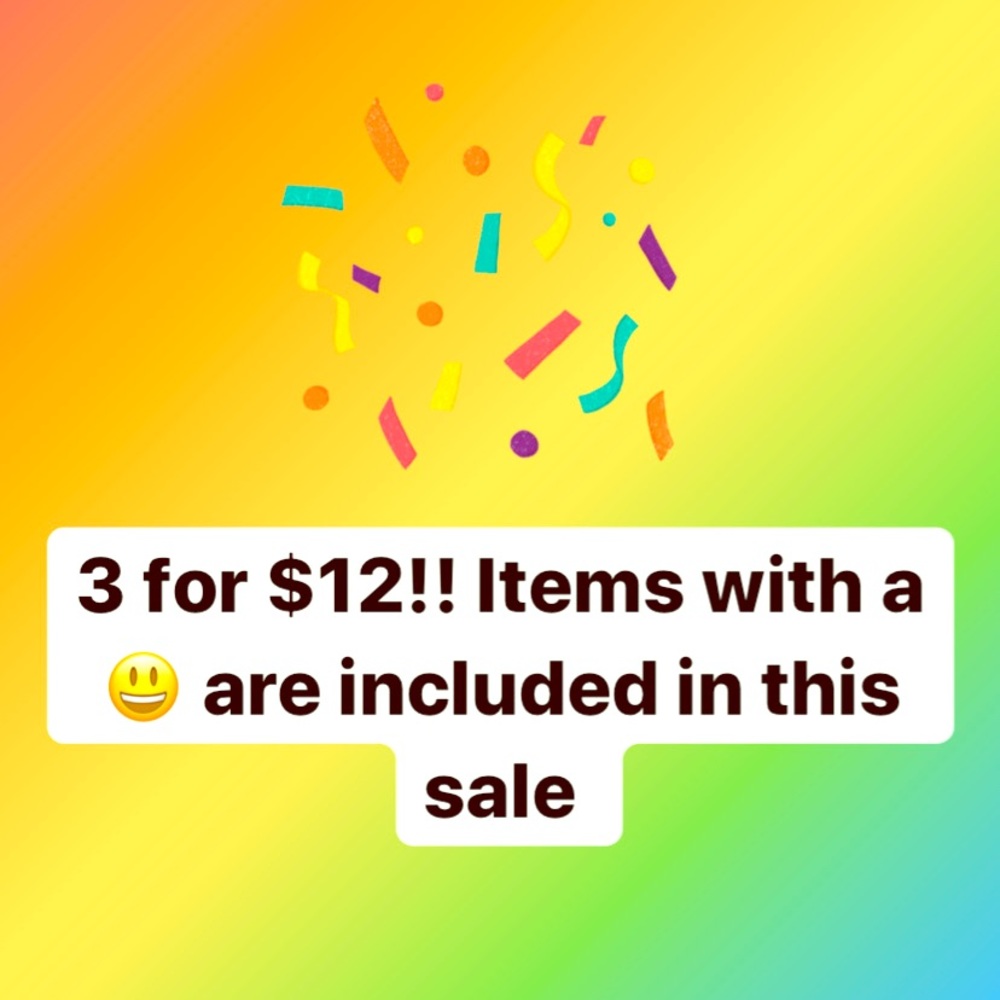 Closet clear out!!! 3 items for $12